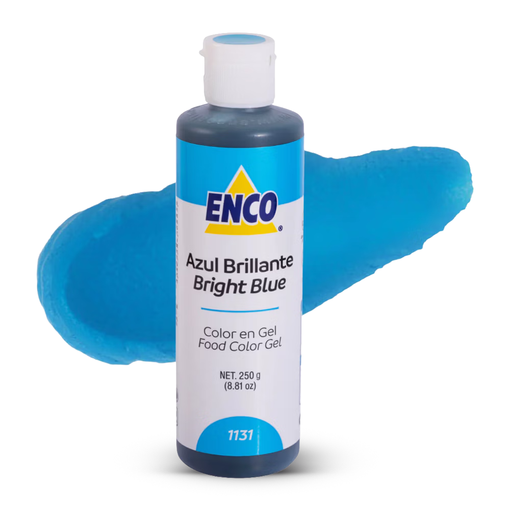 Color azul brillante Enco para decoración de repostería