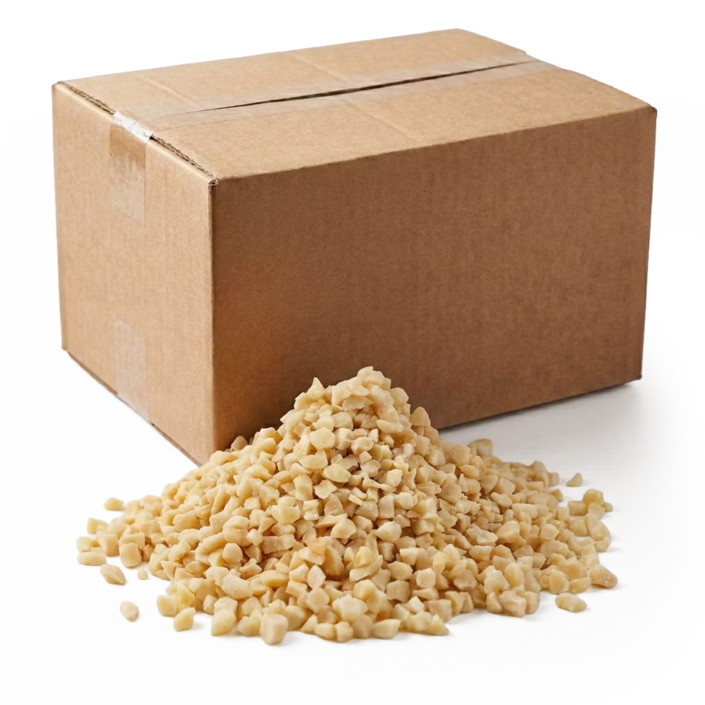 Almendra en Granillo NTD ideal para repostería y panadería. Aporta textura crujiente, sabor natural y una presentación atractiva en múltiples aplicaciones.