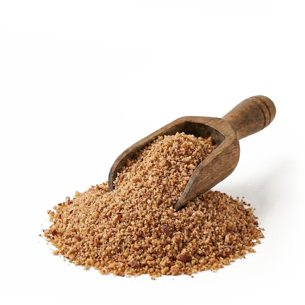 Avellana Molida NTD ideal para repostería, chocolatería y panadería. Aporta sabor intenso, aroma natural y textura fina en masas, rellenos y postres.