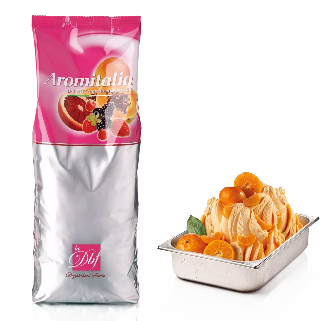 DBF Super 100 Classic C/F Aromitalia ideal para elaborar helados y sorbetes de fruta. Ofrece excelente cremosidad, estabilidad y facilidad de personalización en recetas profesionales.