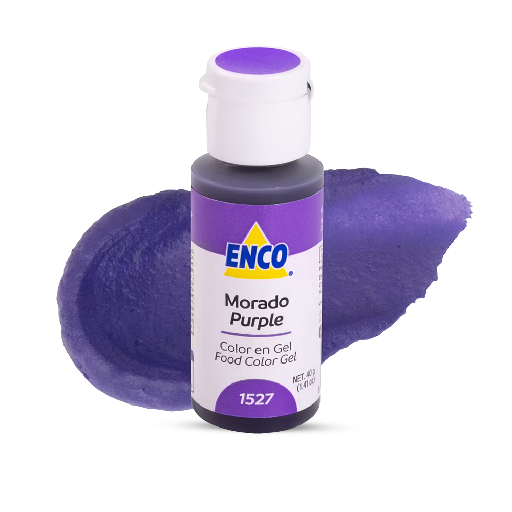 Color morado en gel Enco para decoración de repostería