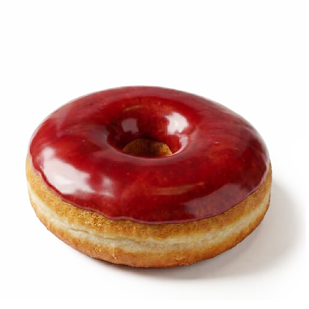 Glos Cereza Aris ideal para decorar donas y productos de panadería con sabor afrutado, acabado brillante y secado rápido para uso profesional.