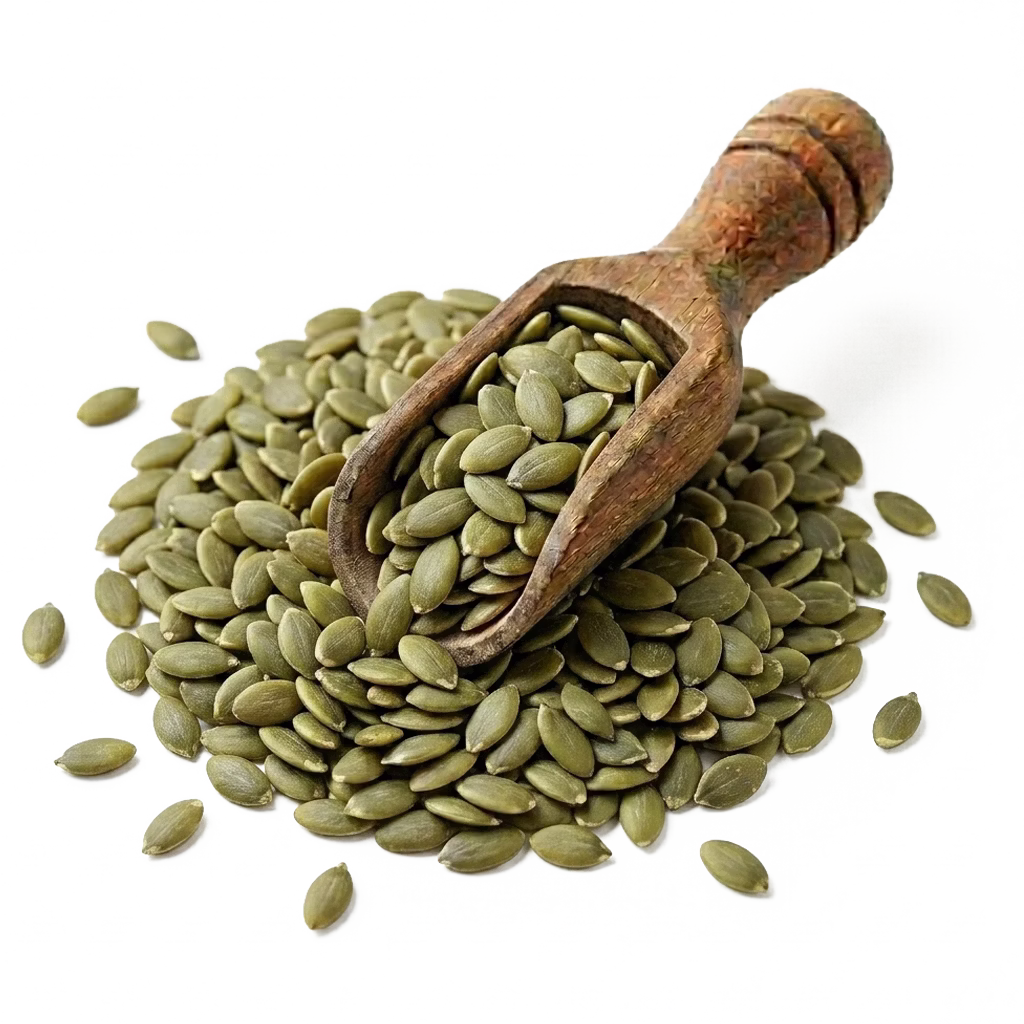 Pepita de calabaza pelada NTD ideal para repostería y panadería.