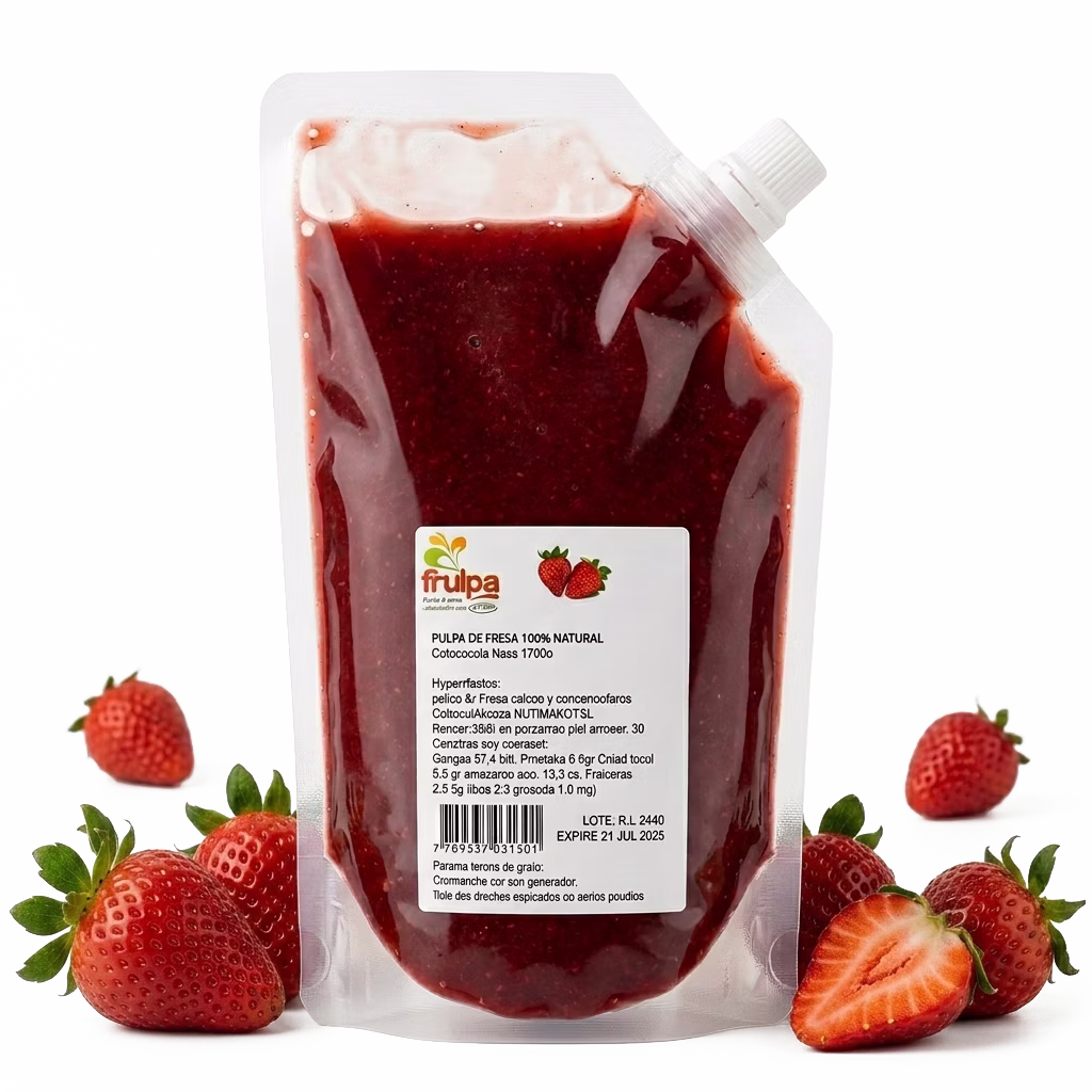 puré de fresa Frulpa aséptico