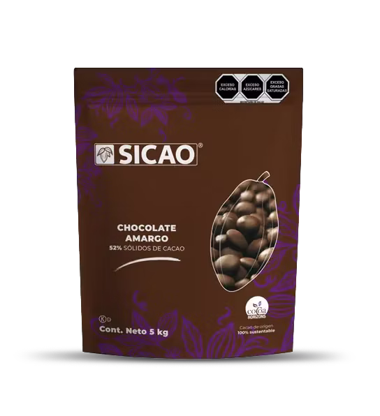 chocolate semiamargo Sicao 52% repostería