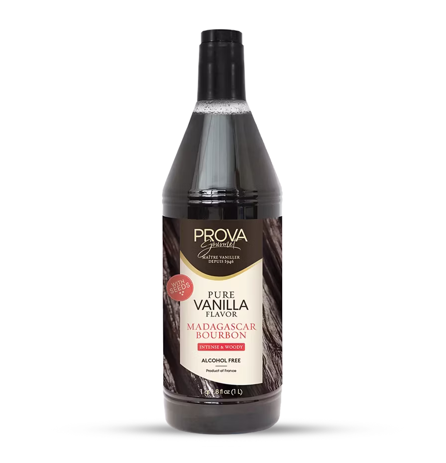Extracto de vainilla bourbon con semillas Prova ideal para repostería y postres.
