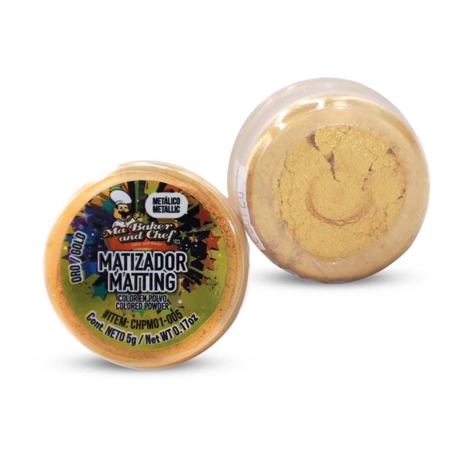 matizador polvo oro MA Baker decoración repostería