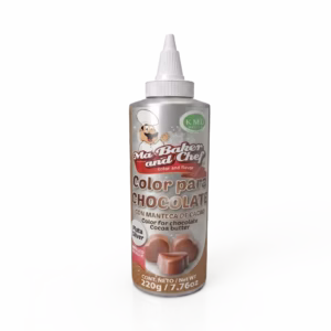 COLOR PARA CHOCOLATE METALICO PLATA EN MANTECA  220GR