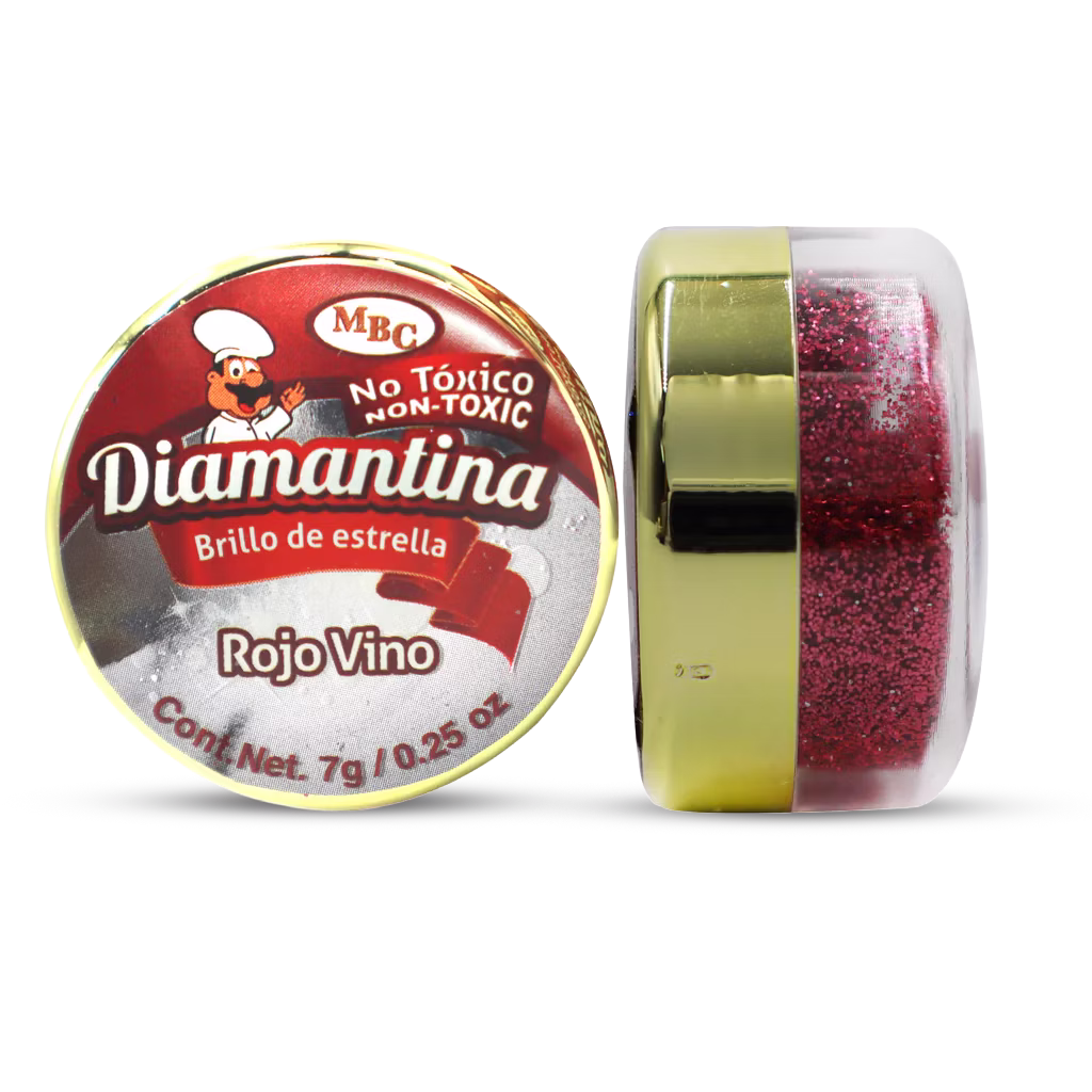 brillo de estrella rojo vino para repostería