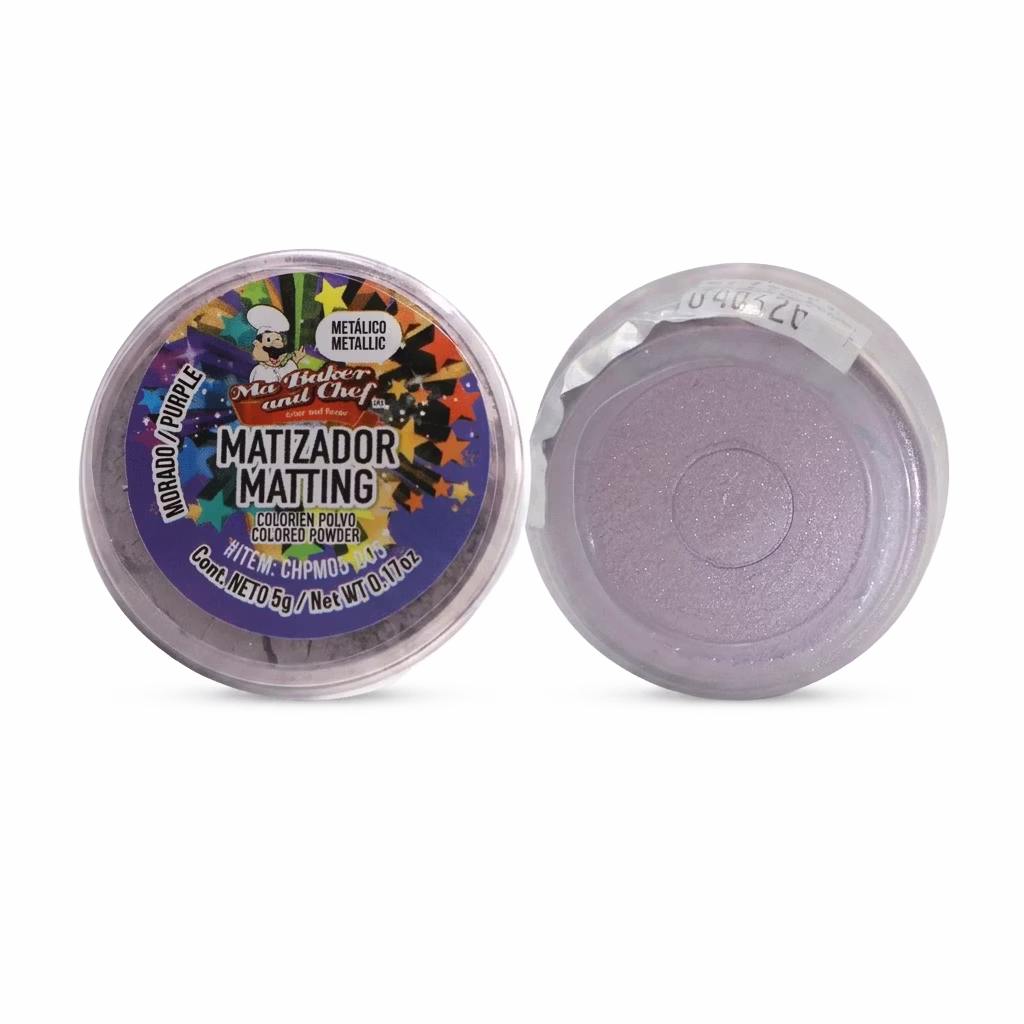 MATIZADOR COLOR MORADO METALICO EN POLVO