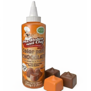 COLOR PARA CHOCOLATE EN MANTECA DE CACAO NARANJA 220GR