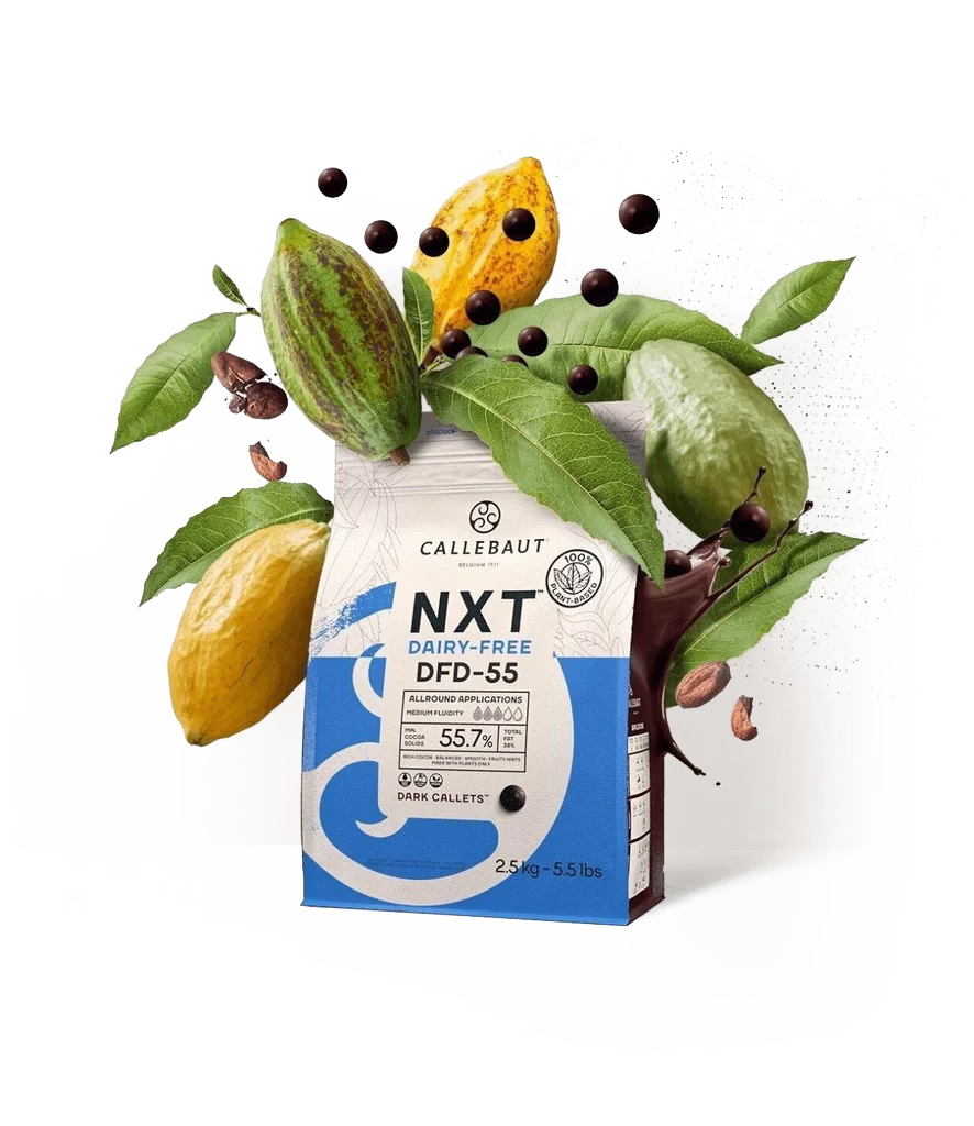 chocolate vegano NXT Callebaut sin lácteos repostería