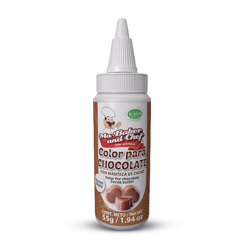 Color para chocolate blanco en manteca de cacao Ma Baker para decoración de chocolate