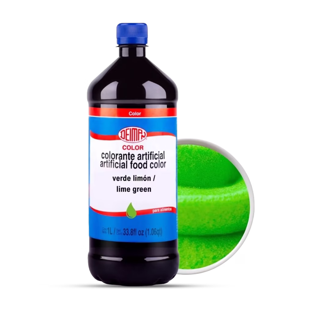 colorante verde limón líquido para repostería