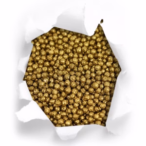 Perla Diamantada Doradas