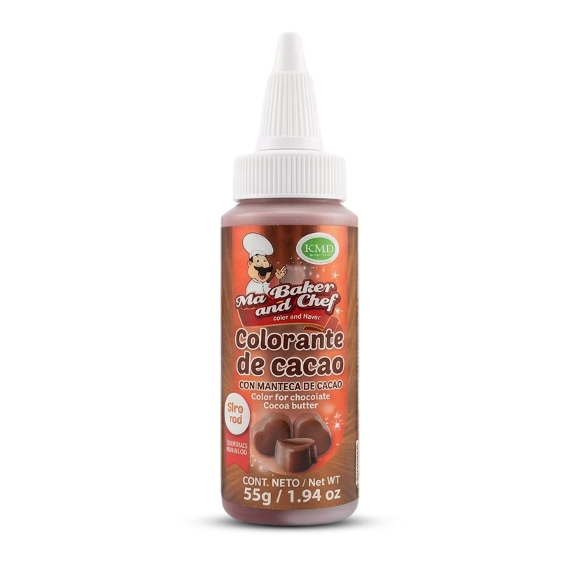 Color para chocolate metálico cobre en manteca de cacao Ma Baker para decoración de chocolate