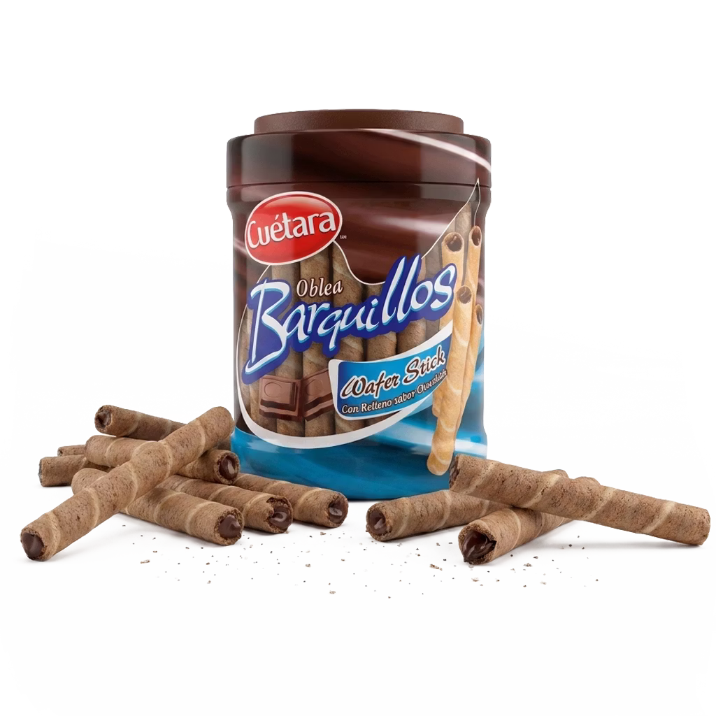 Barquillo Relleno Chocolate Cuétara crujiente con relleno sabor chocolate